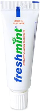Travel Toothpaste 0.6 oz, White Tube — 144